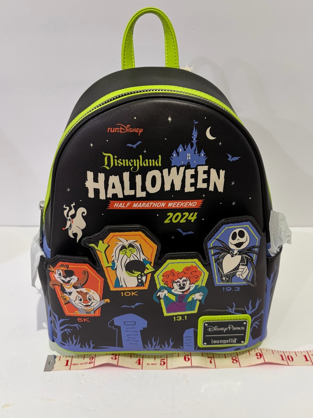 Disney Parks 2024 Halloween Half Marathon Weekend Loungefly Mini Backpack NWT